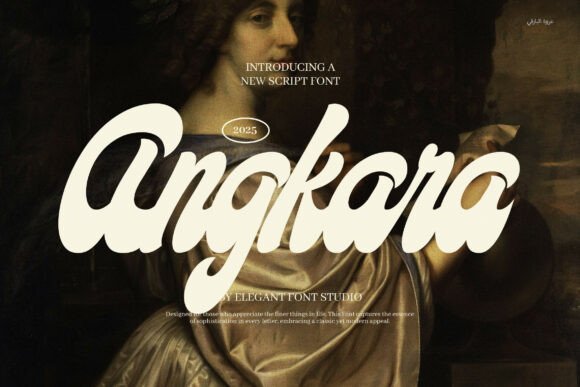 Angkara: A Bold Retro Script Font for Branding with Attitude