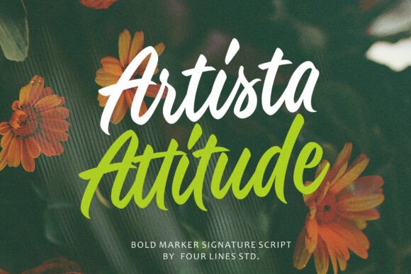 Artista Attitude: A Bold Script Font for Business