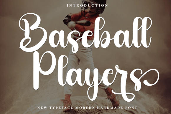 Baseball Players: A Festive Script Font for Branding