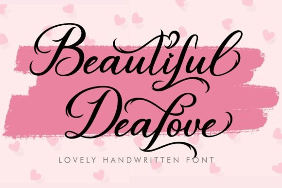 Beautiful Dealove: A Handwritten Font for Crafters