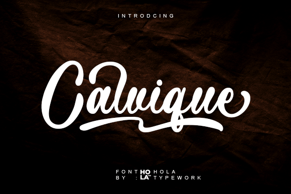 Calvique: A Bold Script Font That Anchors Modern Brand Identity