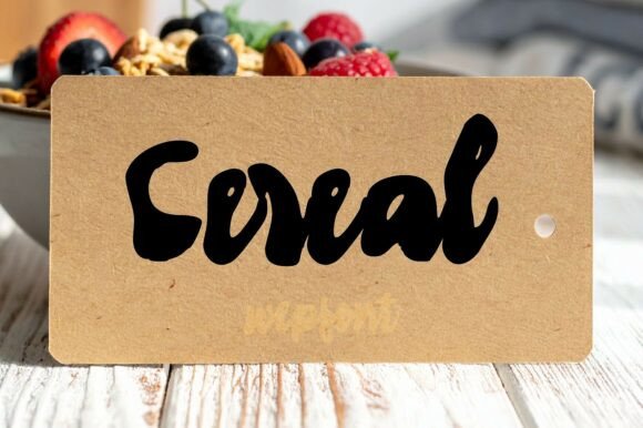 Cereal: A Warm, Modern Script Font for Small Business Brands