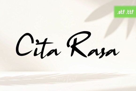 Cita Rasa: A Refined Script Font for Polished Branding