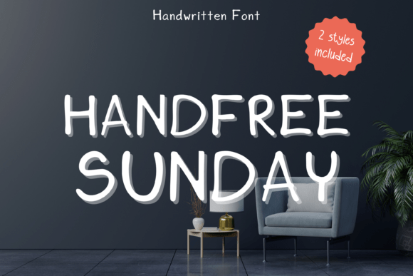 Handfree Sunday: A Whimsical Handwritten Font for Digital Creatives
