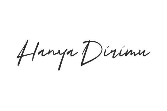 Hanya Dirimu: A Charming Handwritten Font for Personal Brands