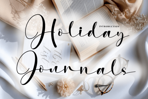Holiday Journals: A Script Font With Editorial Warmth