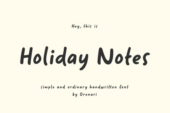 Holiday Notes: A Soulful Script Font for Editorial Warmth