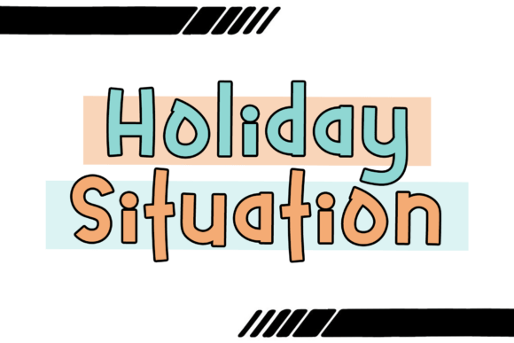 Holidays Situations: A Bold, Bubbly Display Font for Handmade Brands