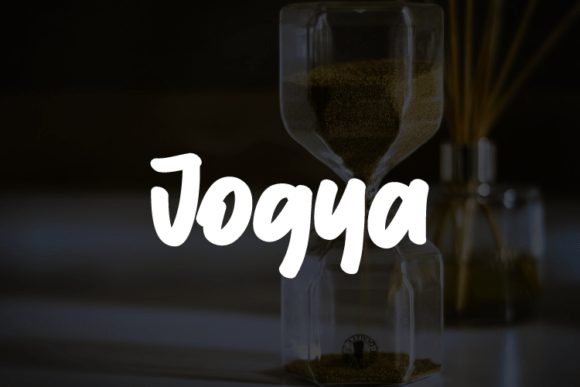 Jogya: A Bold, Rhythmic Display Font for Digital Branding