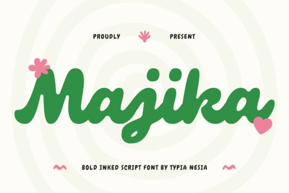 Majika: A Bold Retro Brush Script Font for Crafters