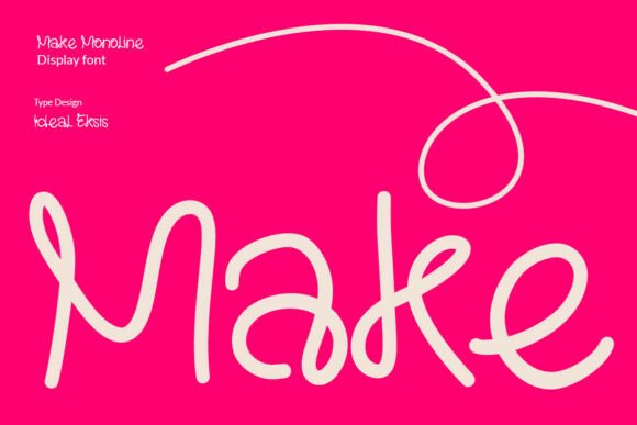 Make – A Script Font That Commands Attention