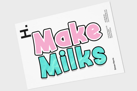 Make Milks: A Sophisticated Script Font for Brand Identity