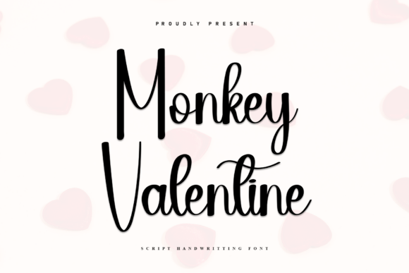 Monkey Valentine Handwritten Font for Crafters