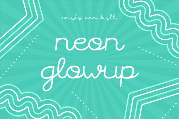 Neon Glowup: A Playful Script Font for Handmade Brands