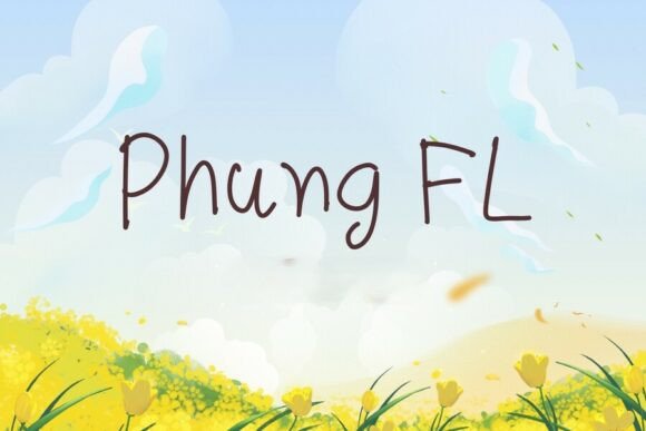 Phung Fl: A Playful Handwritten Font for Digital Brand Moments