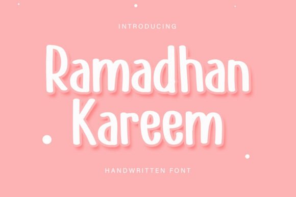 Ramadhan Kareem: A Bold Brush Font for Handmade Products