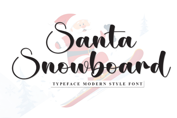 Santa Snowboard: A Playful Script Font for Creative Brands