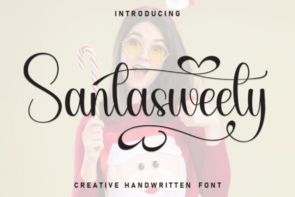Santasweety: A Whimsical Script Font for Editorial Warmth