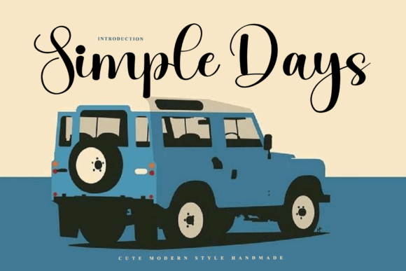 Simple Days: A Warm Script Font for Modern Web Design