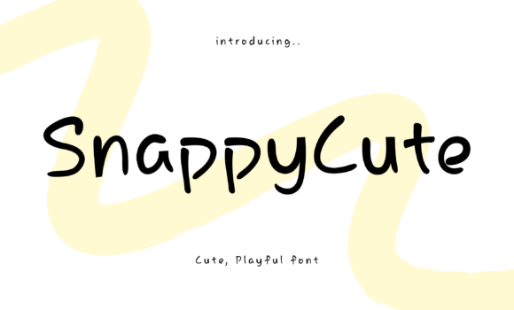 Snappy Cute: A Playful Typeface for Small Business Branding
