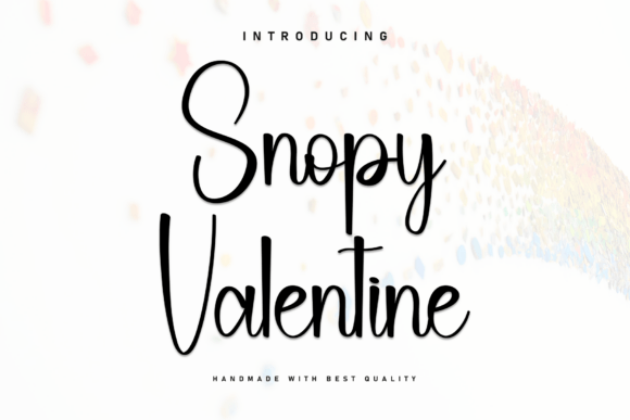 Snopy Valentine: A Heartfelt Handwritten Font for Makers