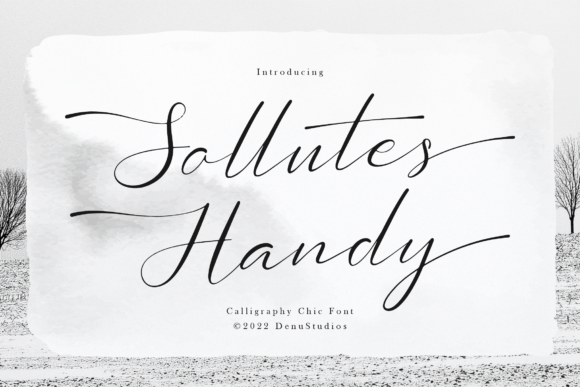 Sollutes Handy: A Chic Calligraphy Font for Engaged Audiences
