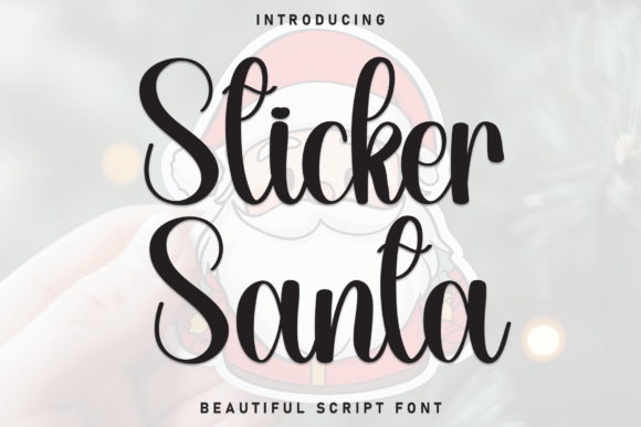 Sticker Santa: A Whimsical Display Font for Campaign Designers