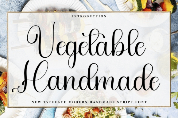 Vegetable Handmade: A Playful Font for Holiday Makers