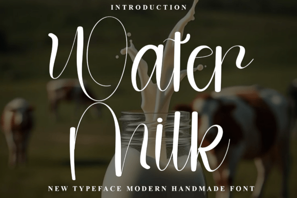 Water Milk: A Playful Typeface for Web Designers