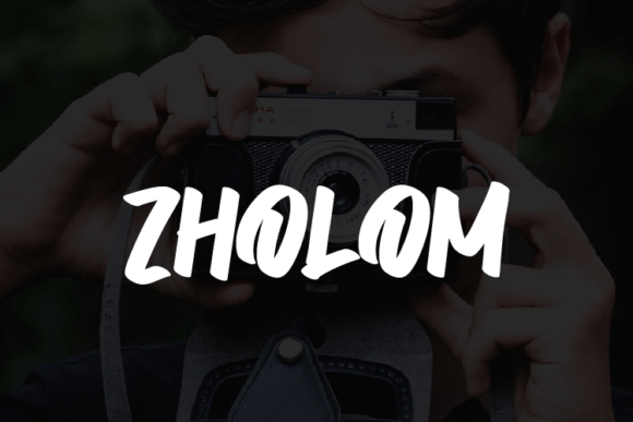 Zholom: A Modern Script Typeface for Elegant Branding